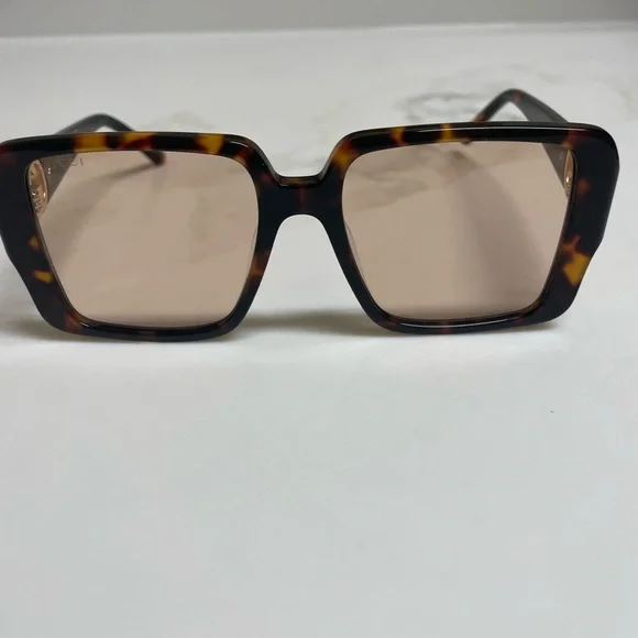 Gucci Brown Rectangular Glasses - Picture 2 of 6